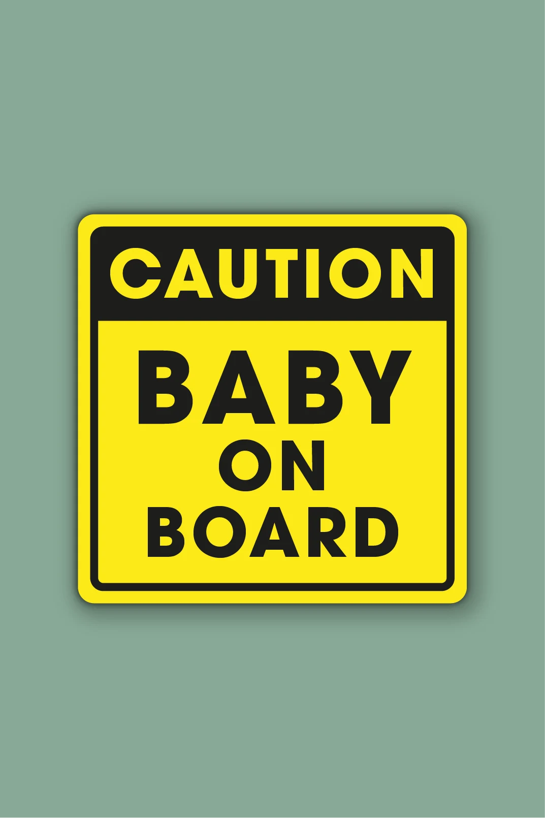 Baby on board sticker