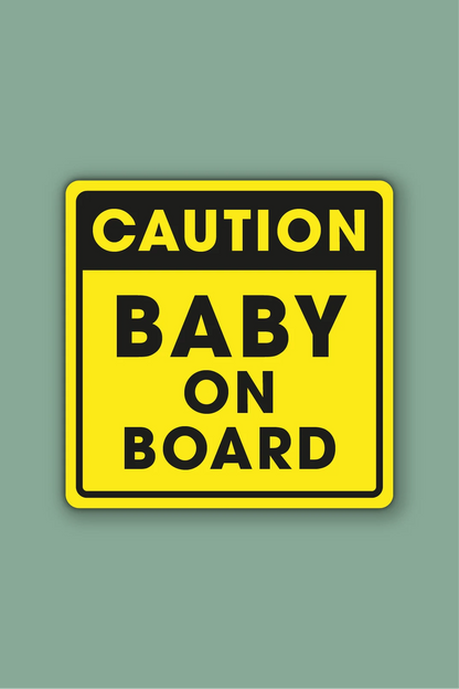 Baby on board sticker