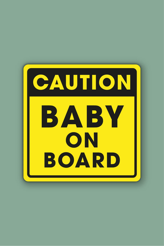 Baby on board sticker