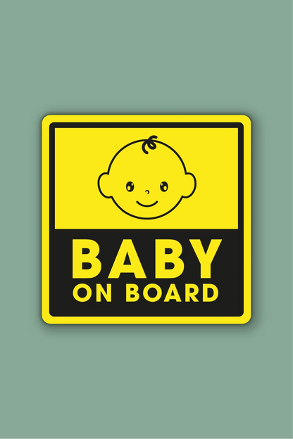 Baby on board sticker