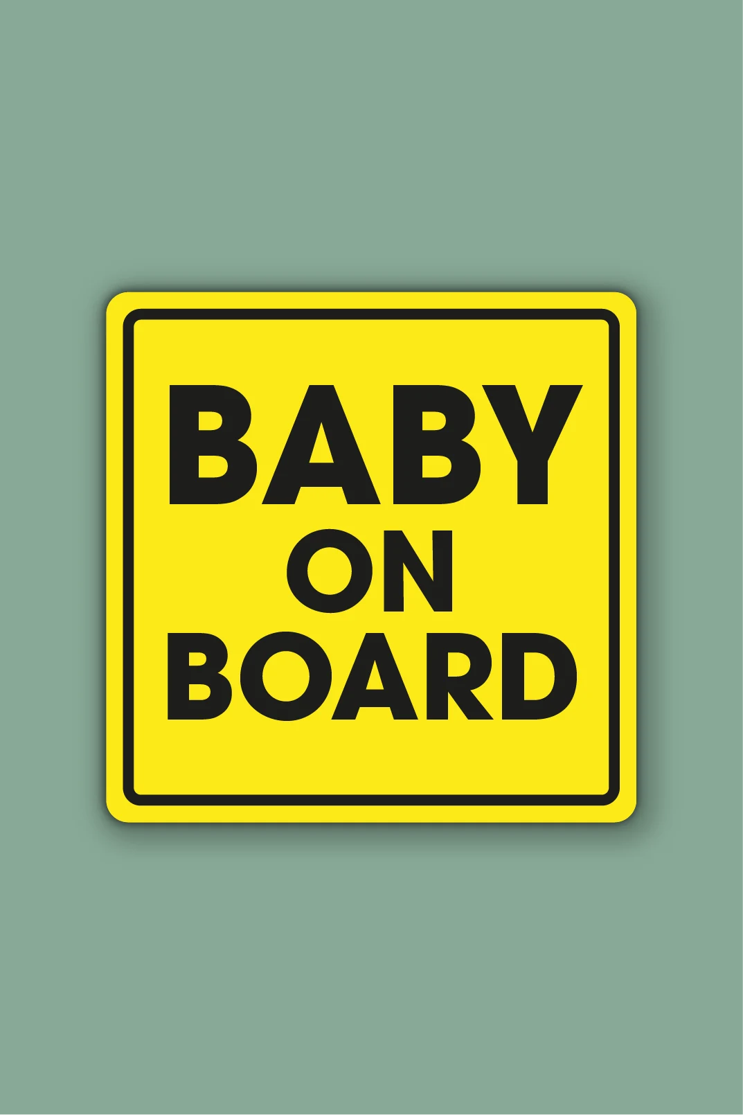 Baby on board sticker