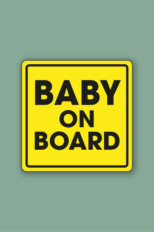Baby on board sticker