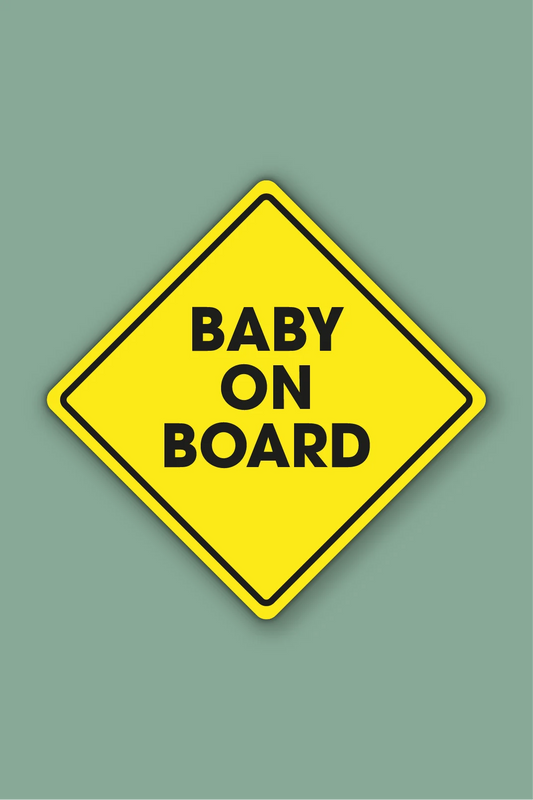 Baby on board sticker
