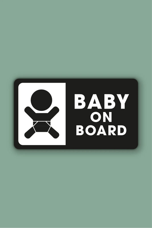 Baby on board sticker