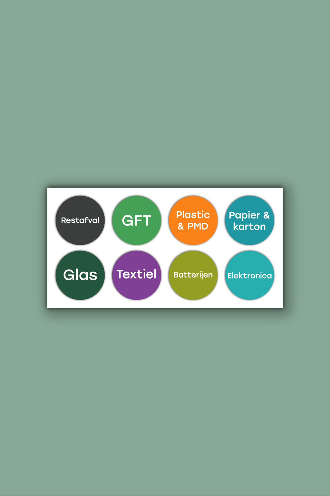 Afvalscheiding stickers