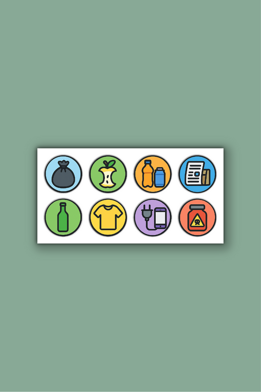 Afvalscheiding stickers