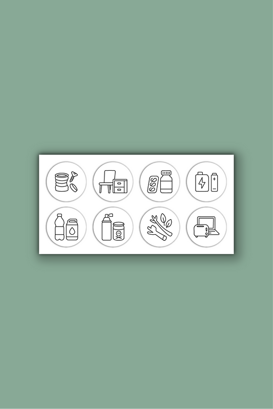 Afvalscheiding stickers
