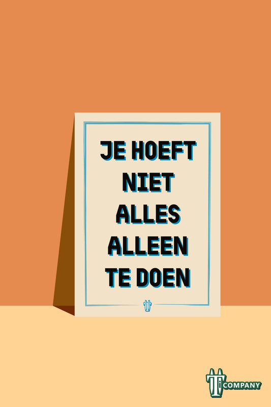 Woordkracht - Je hoeft niet alles alleen te doen