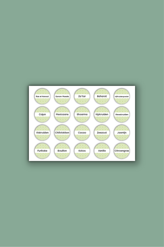 Stickers kruidenpotjes 30 x 30 mm