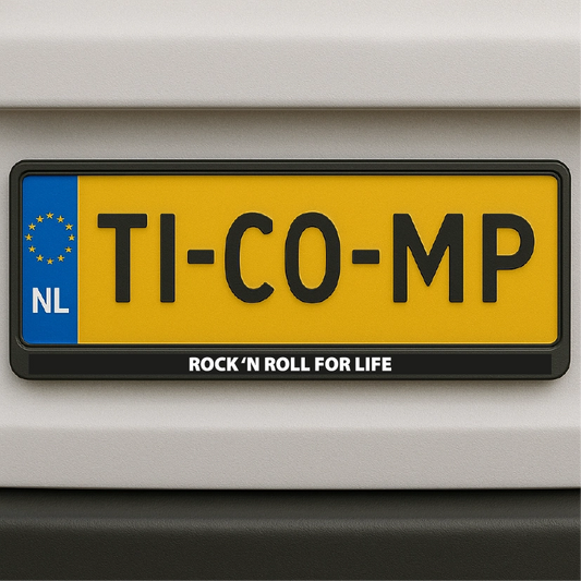 Kenteken sticker - Rock 'n roll for life