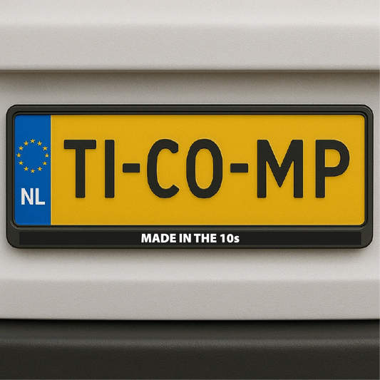 Kenteken sticker - Made in the 10s