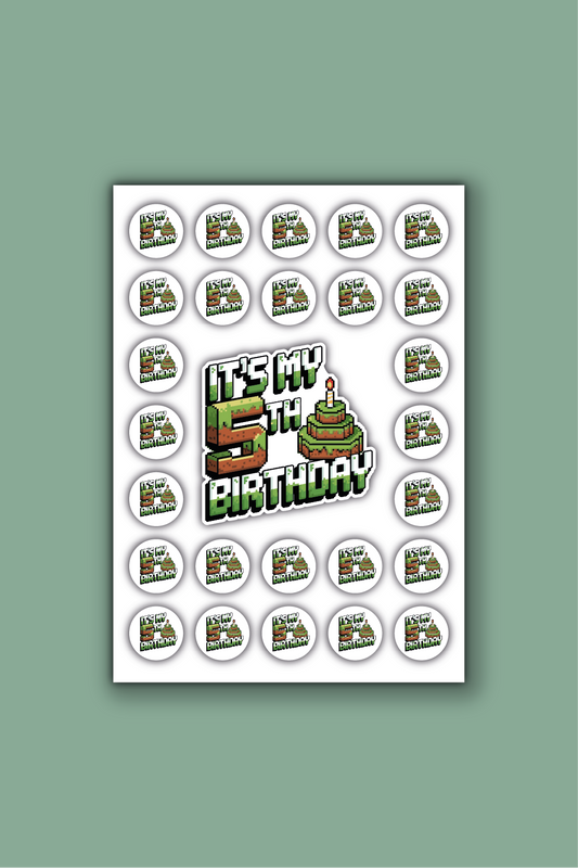 A4 Stickervel stoer - 5 jaar