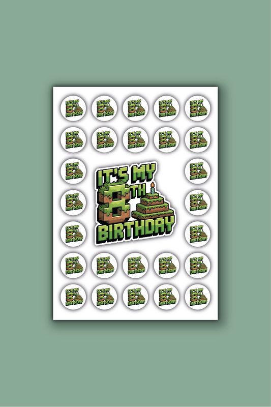 A4 Stickervel stoer - 8 jaar