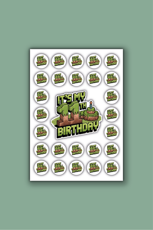 A4 Stickervel stoer - 11 jaar