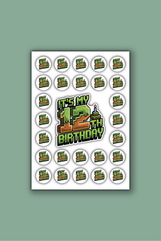 A4 Stickervel stoer - 12 jaar