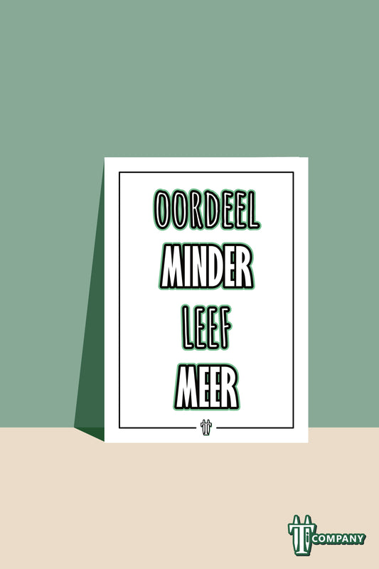 Woordkracht - Oordeel minder leef meer