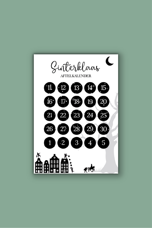 Sinterklaas aftelkalender A4