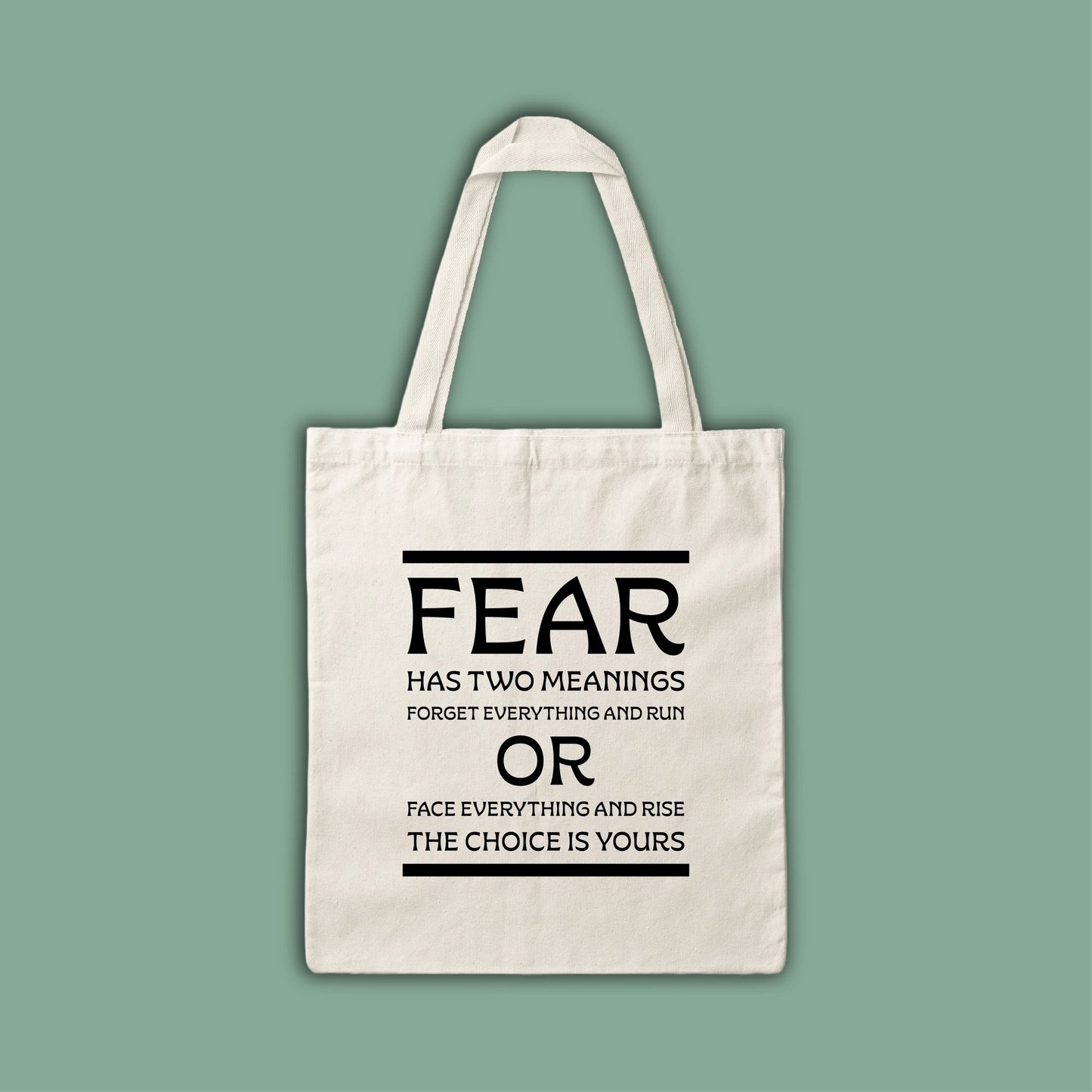 Shopper - Fear has two meanings, forget everything and run or face everything and rise, the choice is yours