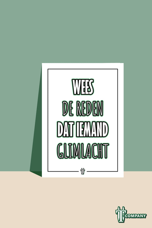 Woordkracht - Wees de reden dat iemand glimlacht
