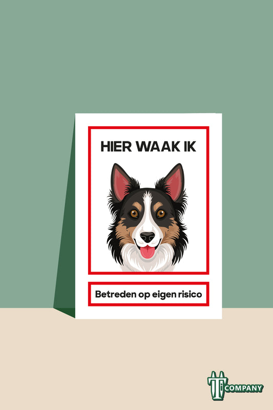 Hier waak ik - Bordercollie