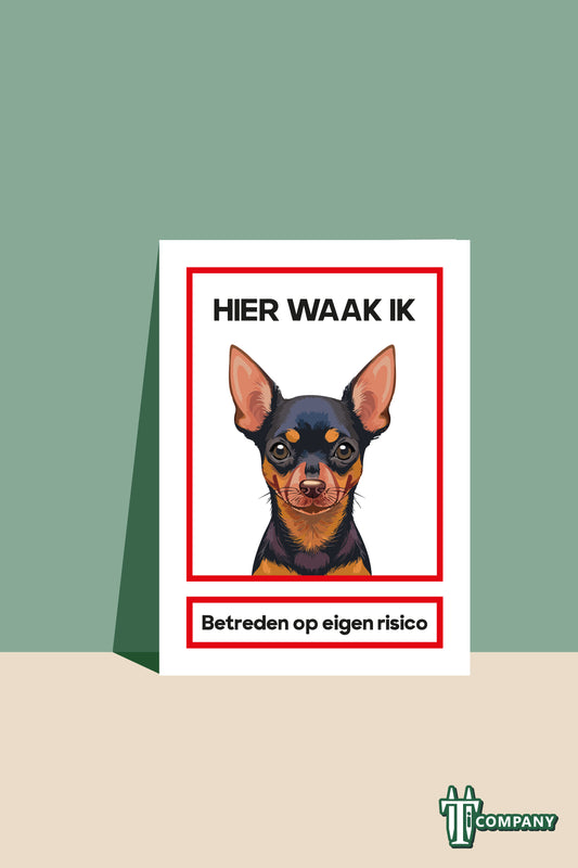 Hier waak ik - Dwergpincher
