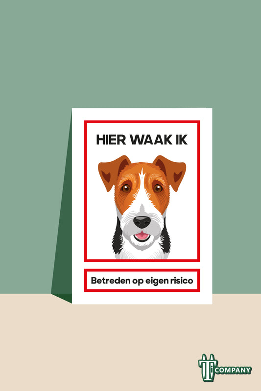 Hier waak ik - Foxterrier