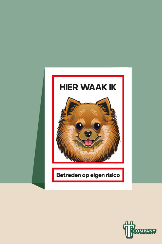 Hier waak ik - Pomeriaan bruin