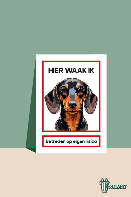 Hier waak ik - Teckel