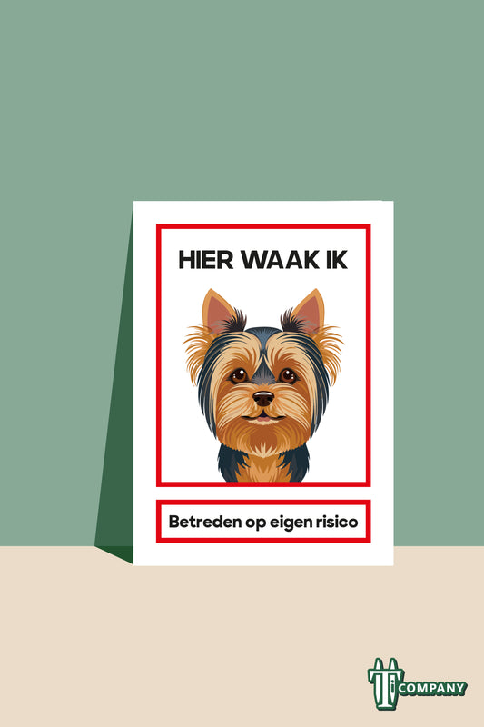 Hier waak ik - Yorkshireterriër